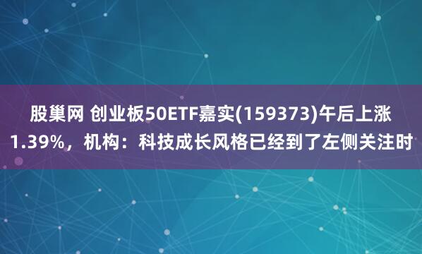 股巢网 创业板50ETF嘉实(159373)午后上涨1.39%，机构：科技成长风格已经到了左侧关注时